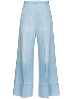 PINKO wide-leg cropped trousers - Blue