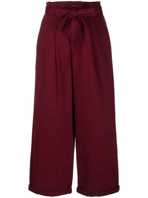 PINKO wide-leg cropped trousers - Red