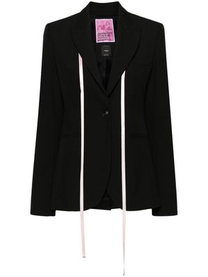 PINKO x Patrick McDowell ribbon-detailed blazer - Black