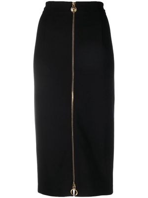 PINKO zip-up high-waisted skirt - Black
