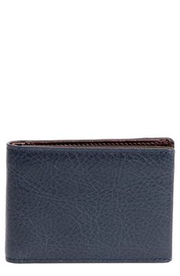 PinoPorte Nino Leather Wallet in Midnight Blue
