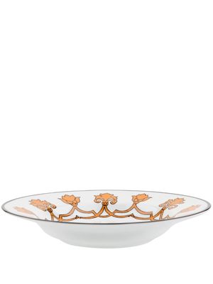 Pinto Paris Jaipur porcelain soup plate - Orange