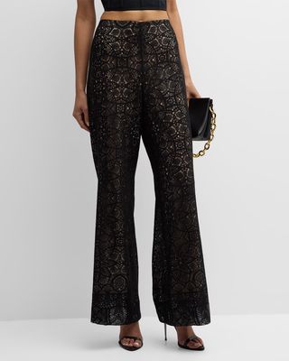 Piper Lace Flare Pants