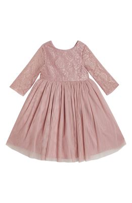 Pippa & Julie Kids' Lace Ballerina Dress in Mauve