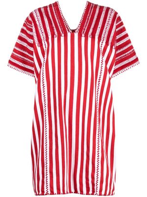 Pippa Holt striped mini dress - Red