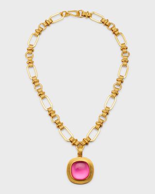 Pippa Pink Pendant Necklace