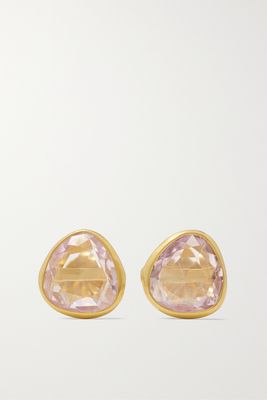 Pippa Small - 18-karat Gold Kunzite Earrings - one size