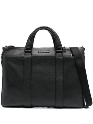 PIQUADRO expandable laptop bag - Black
