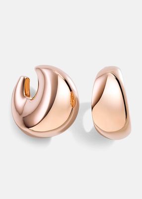 Pirouette Pink Gold Earclips
