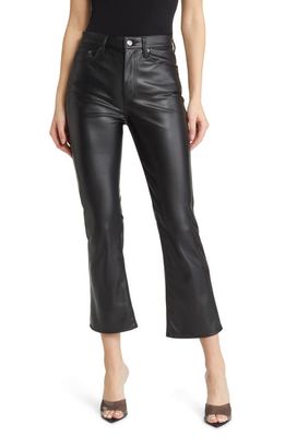 Pistola Lennon High Waist Faux Leather Pants in Slate Black