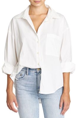 Pistola Sloane Oversize Button-Up Shirt in Le Blanc