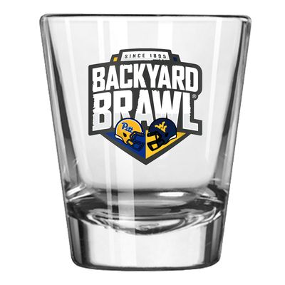 Pitt Panthers vs. West Virginia Mountaineers 2023 Backyard Brawl 2oz. Shot Glass