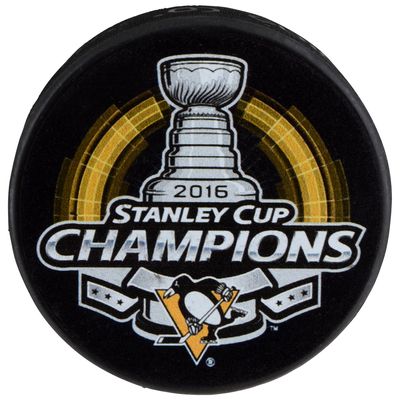 Pittsburgh Penguins Unsigned 2016 Stanley Cup Champions Logo Hockey Puck