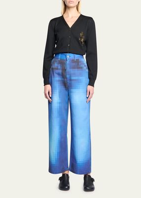 Pixelated Baggy Jeans