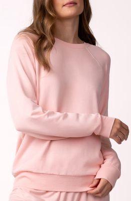 PJ Salvage Baja Babe Fleece Sweatshirt in Peach Dream 