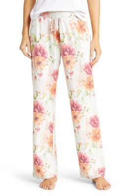 PJ Salvage Brunch Bed Floral Pajama Pants in Oatmeal