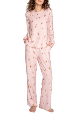 PJ Salvage Cabin Cocktail Peachy Pajamas in Pink Dream