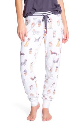 PJ Salvage Coffee & Canines Pajama Pants in Ivory