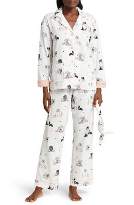 PJ Salvage Cotton Flannel Pajamas in Ivory
