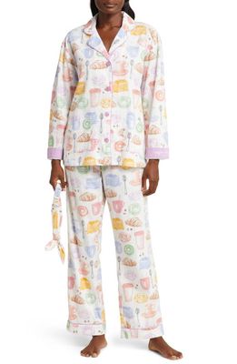 PJ Salvage Cotton Flannel Pajamas in Natural