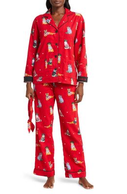 PJ Salvage Cotton Flannel Pajamas in Red