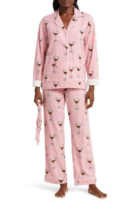 PJ Salvage Cotton Flannel Pajamas in Vintage Pink
