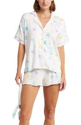 PJ Salvage Star Splat Short Pajamas in Ivory