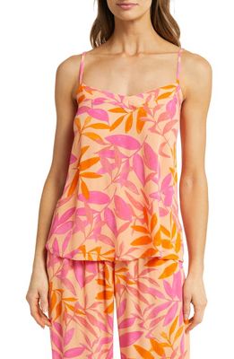 PJ Salvage Tropical Punch Relaxed Fit Pajama Camisole in Orange Crush