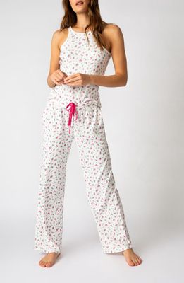 PJ Salvage Vintage Remix Floral Pajamas in Ivory