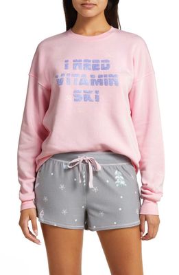 PJ Salvage Vitamin Ski Short Pajamas in Grey