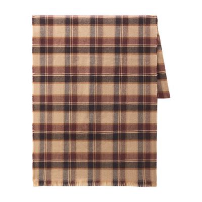 Plaid Scarf in A Wool and Cashmere Blend