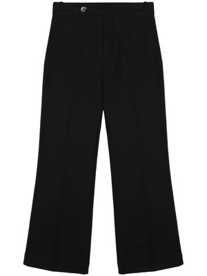 Plan C high-waisted flared trousers - Black