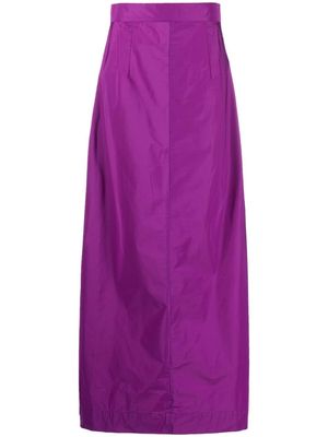 Plan C taffeta long skirt - Purple