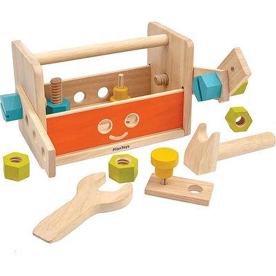 PlanToys® 18-Piece Robot Tool Box Set in Assorted 