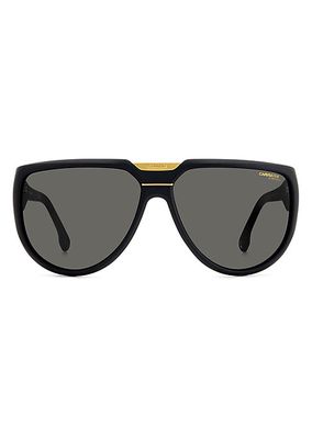 Plastic 62MM Aviator Sunglasses