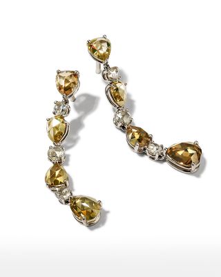 Platinum Diamond Dangle Earrings