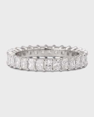 Platinum Small Radiant FG/VS Diamond Eternity Band, Size 6.25, 2.32tcw