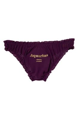 Playful Promises Aquarius Chiffon Panties in Purple