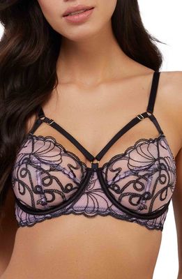 Playful Promises Jessie Embroidered Underwire Bra in Pink