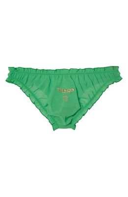 Playful Promises Virgo Chiffon Panties in Dark Green
