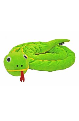 PLAYLEARN 13-Foot Plush Counting Snake in Green