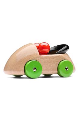 PLAYSAM Streamliner Cab Wooden Car Toy in Brown