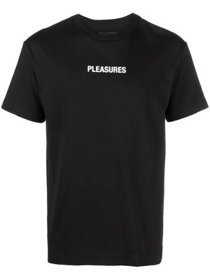 Pleasures graphic-logo print T-shirt - Black