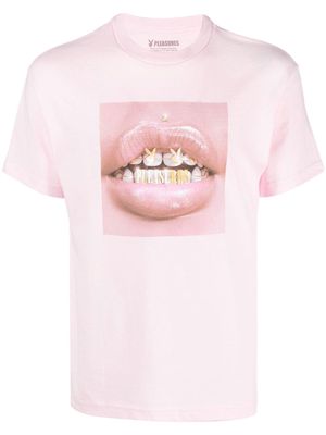 Pleasures graphic-print short-sleeved T-shirt - Pink