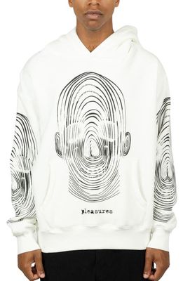 PLEASURES Guilty Graphic Hoodie in Off White