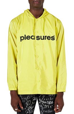 PLEASURES Keys Coach's Jacket in Yellow