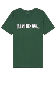 Pleasures LLC T-shirt in Dark Green