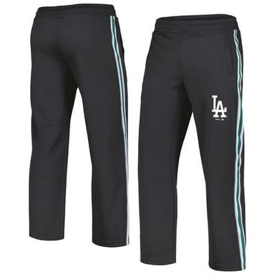 PLEASURES Men's Black Los Angeles Dodgers Ballpark Track Pants