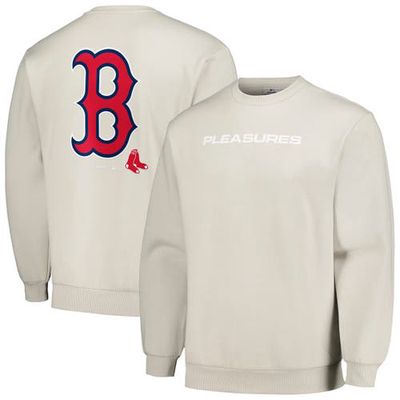 PLEASURES Men's Gray Boston Red Sox Ballpark Pullover Sweatshirt