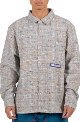 PLEASURES Periodic Button-Up Shirt in Grey
